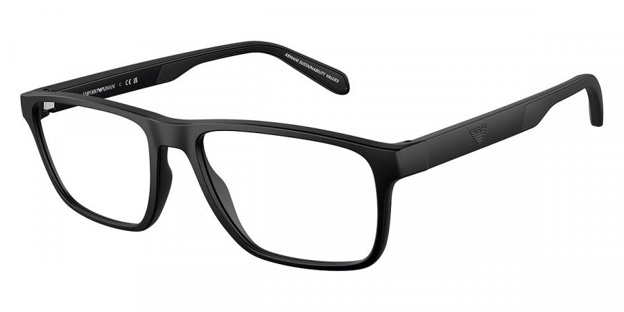 EMPORIO ARMANI EYEGLASSES - EA3233 5001 54 - Matte Black