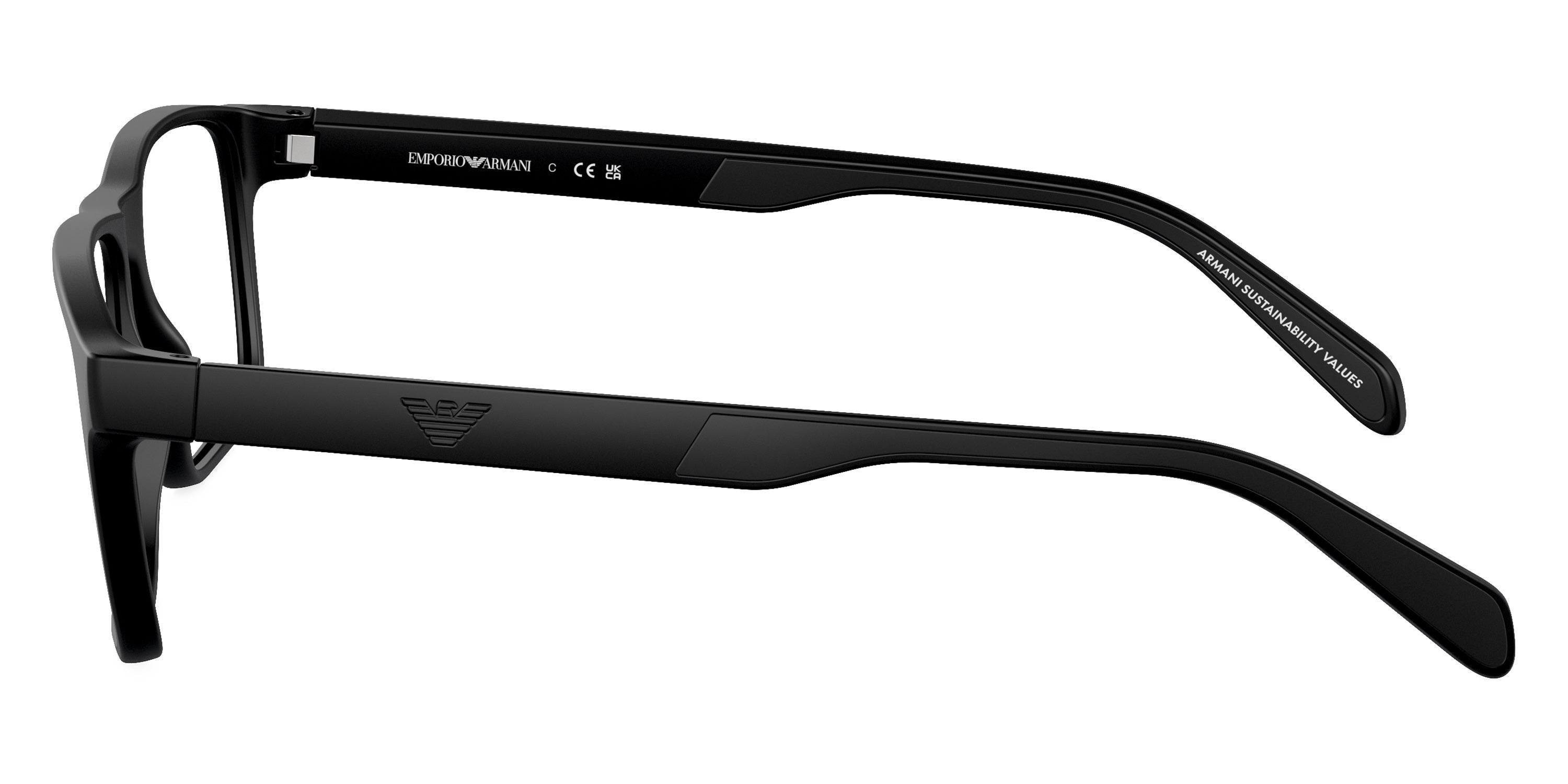 EMPORIO ARMANI EYEGLASSES - EA3233 5001 56 - Matte Black