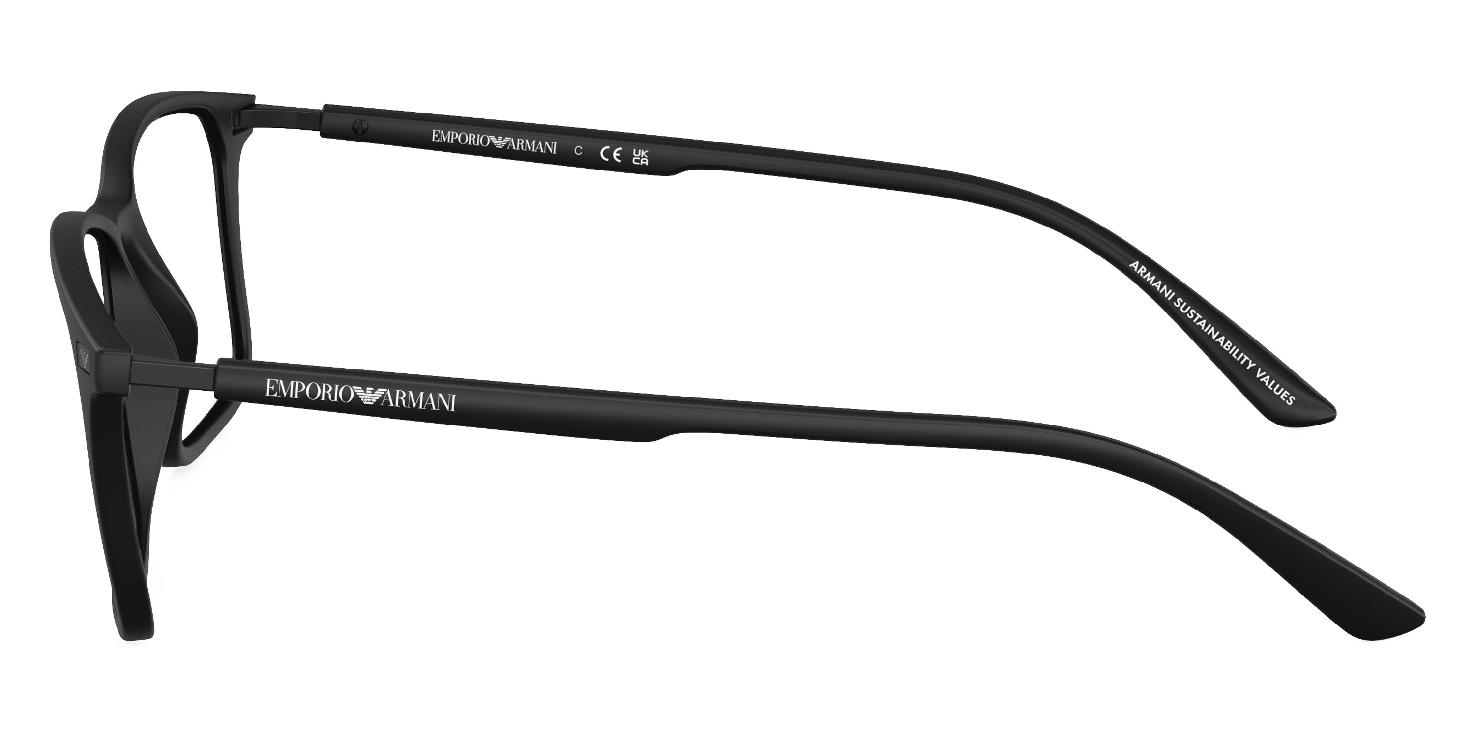 EMPORIO ARMANI EYEGLASSES - EA3237 5001 55 - Matte Black