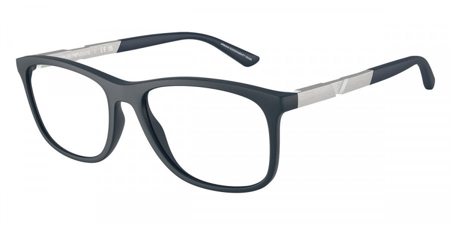 EMPORIO ARMANI EYEGLASSES - EA3247 6189 53 - Matte Dark Blue/Aluminium
