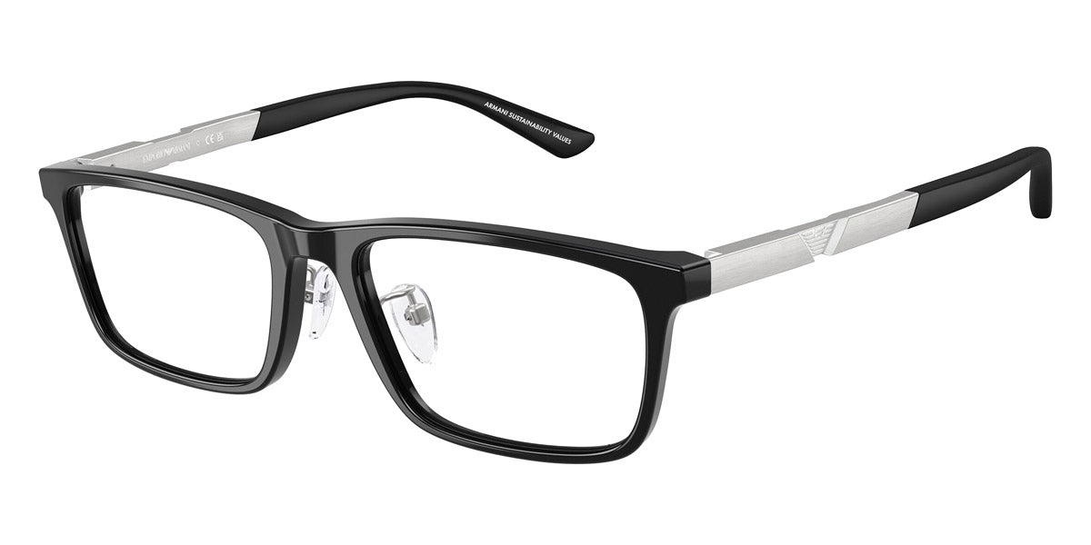EMPORIO ARMANI EYEGLASSES - EA3251D 5017 55 - Shiny Black/Aluminium