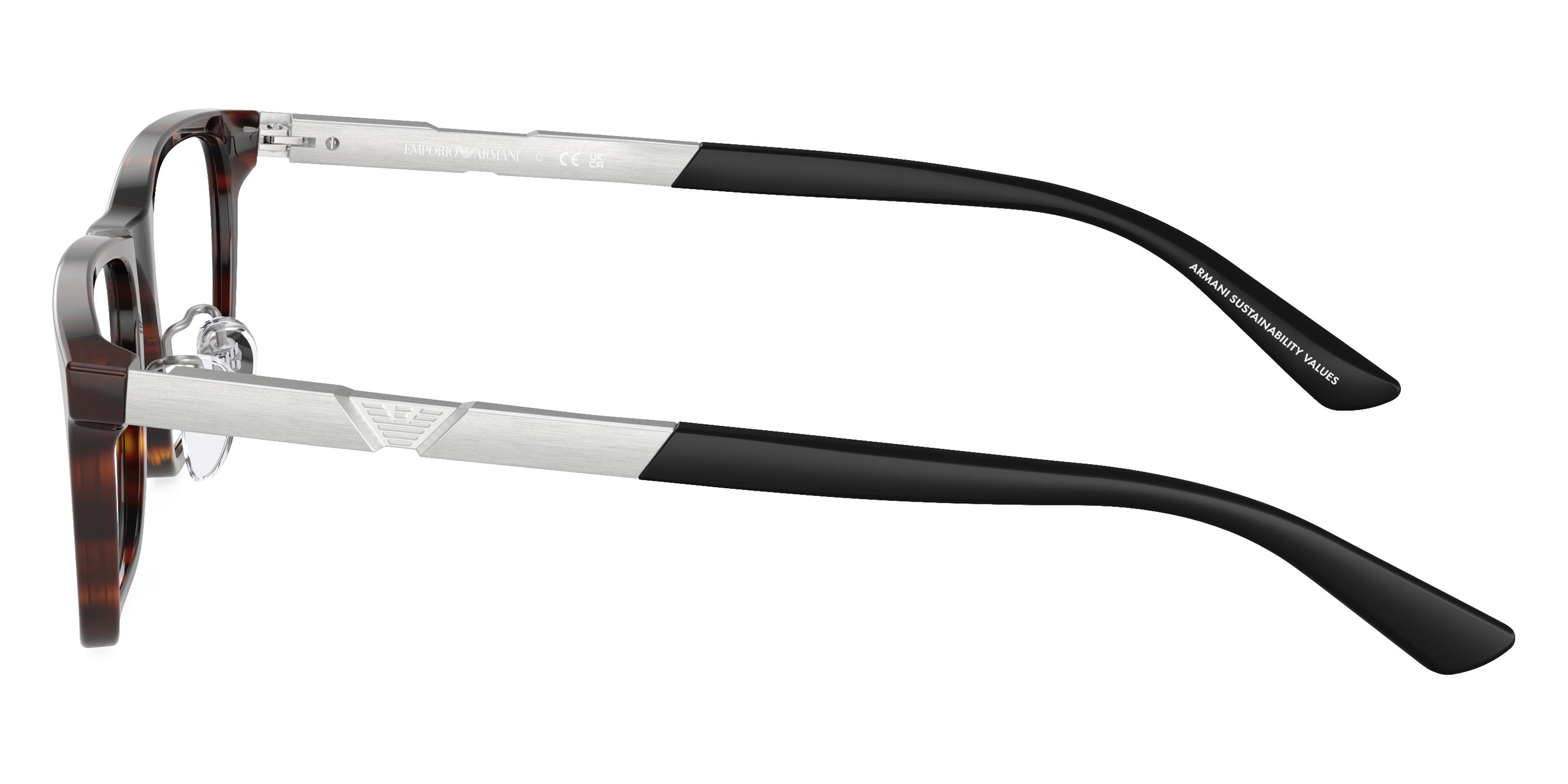 EMPORIO ARMANI EYEGLASSES - EA3251D 5026 55 - Shiny Havana/Aluminium