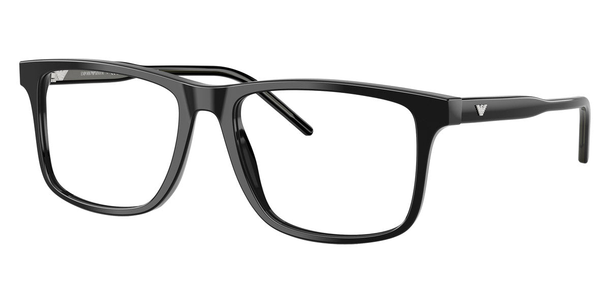 EMPORIO ARMANI EYEGLASSES - EA3257 5017 53 - Shiny Black/Transparent Gray