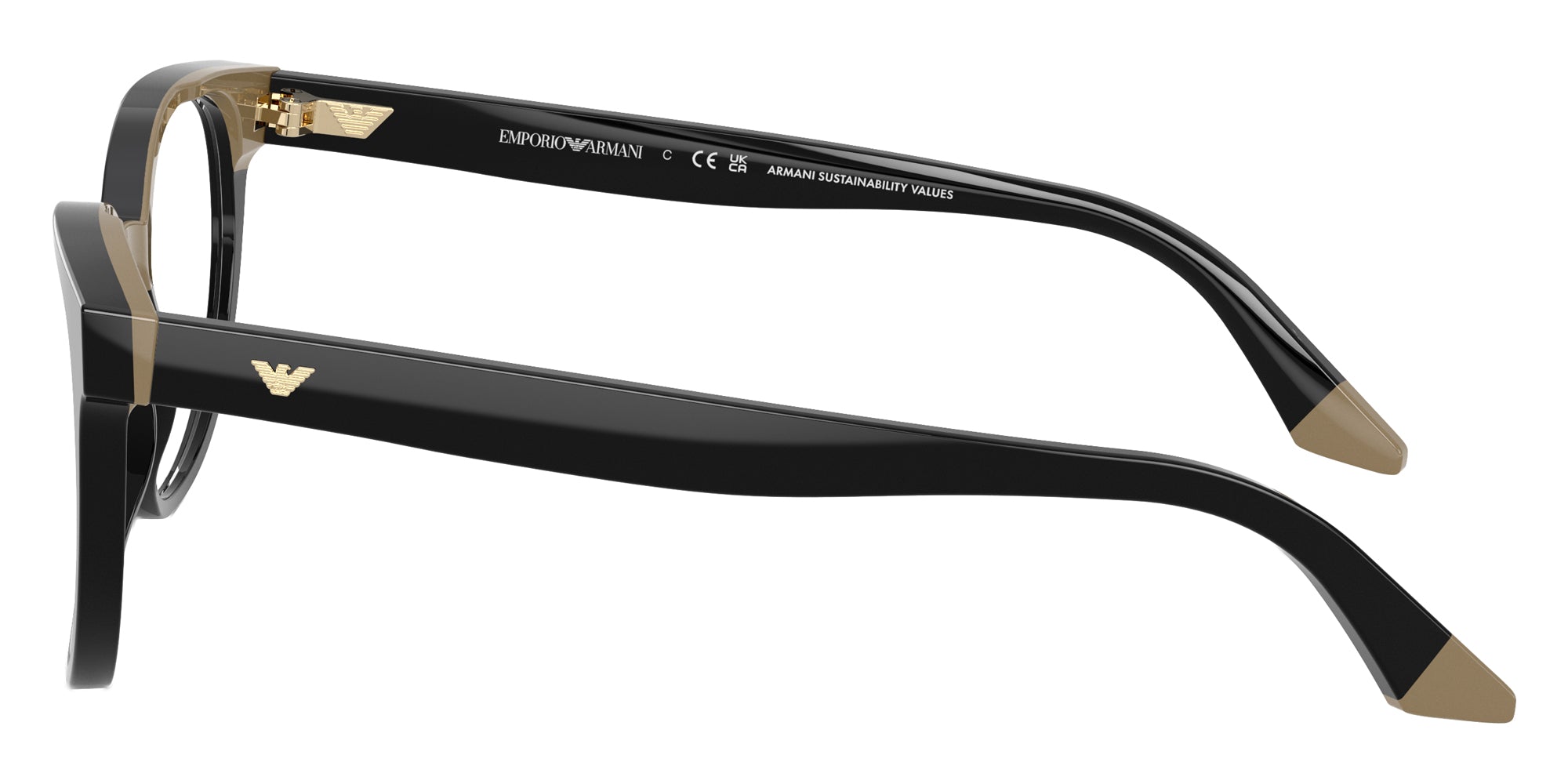 EMPORIO ARMANI EYEGLASSES - EA3274 6313 50 - Black/Beige