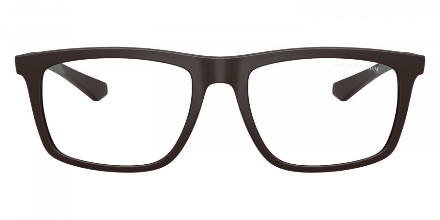 EMPORIO ARMANI EYEGLASSES - EA4235 61861W 53 - Matte Brown/Gray Rubber