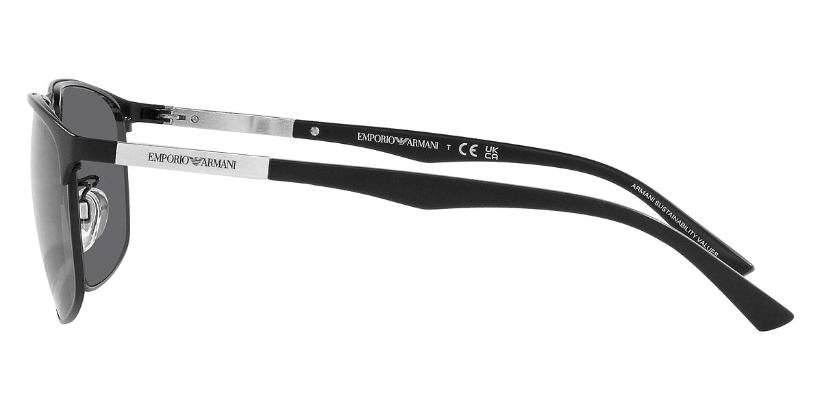 EMPORIO ARMANI SUNGLASSES - EA2094 300187 60 - Matte Black and Aluminium