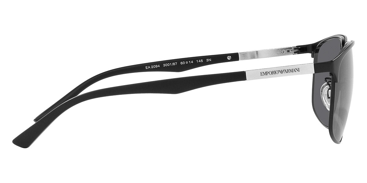 EMPORIO ARMANI SUNGLASSES - EA2094 300187 60 - Matte Black and Aluminium
