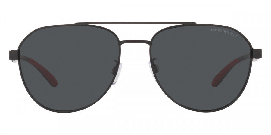 EMPORIO ARMANI SUNGLASSES - EA2129D 300187 59 - Matte Black/Red