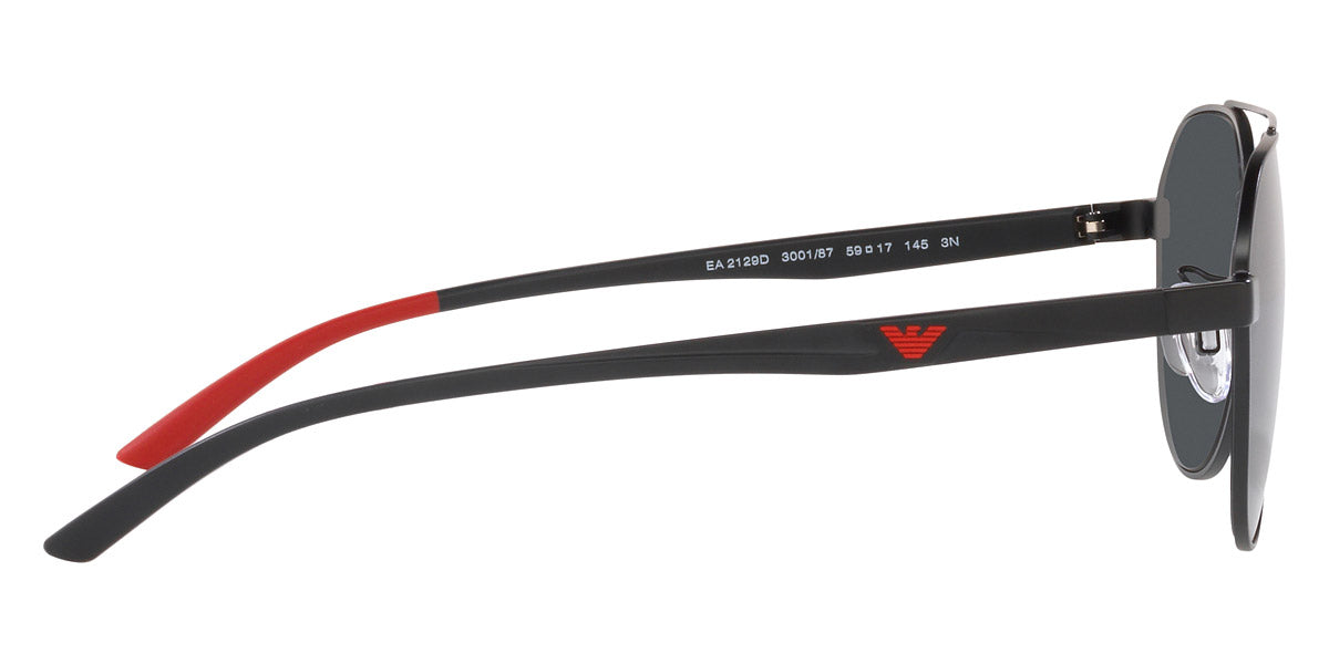 EMPORIO ARMANI SUNGLASSES - EA2129D 300187 59 - Matte Black/Red