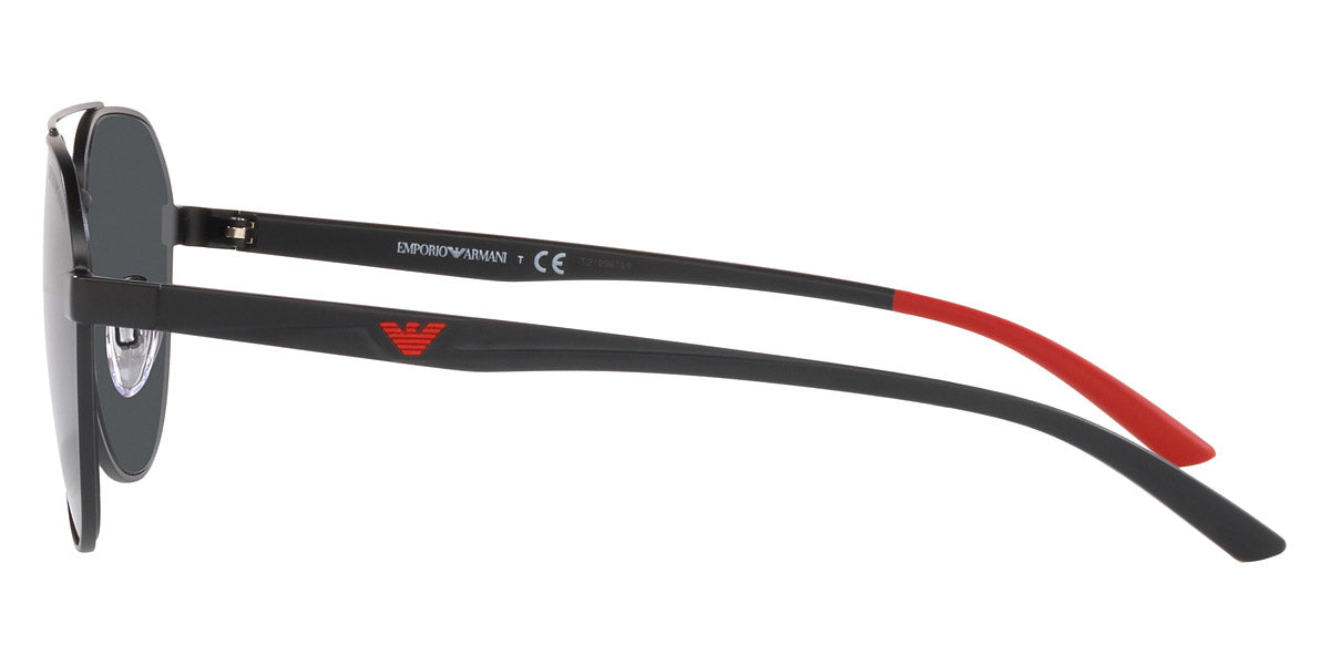 EMPORIO ARMANI SUNGLASSES - EA2129D 300187 59 - Matte Black/Red