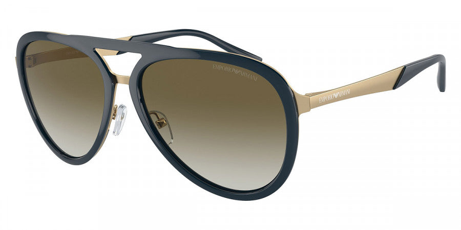 EMPORIO ARMANI SUNGLASSES - EA2145 33598E 59 - Shiny Transparent Green/Matte Pale Gold