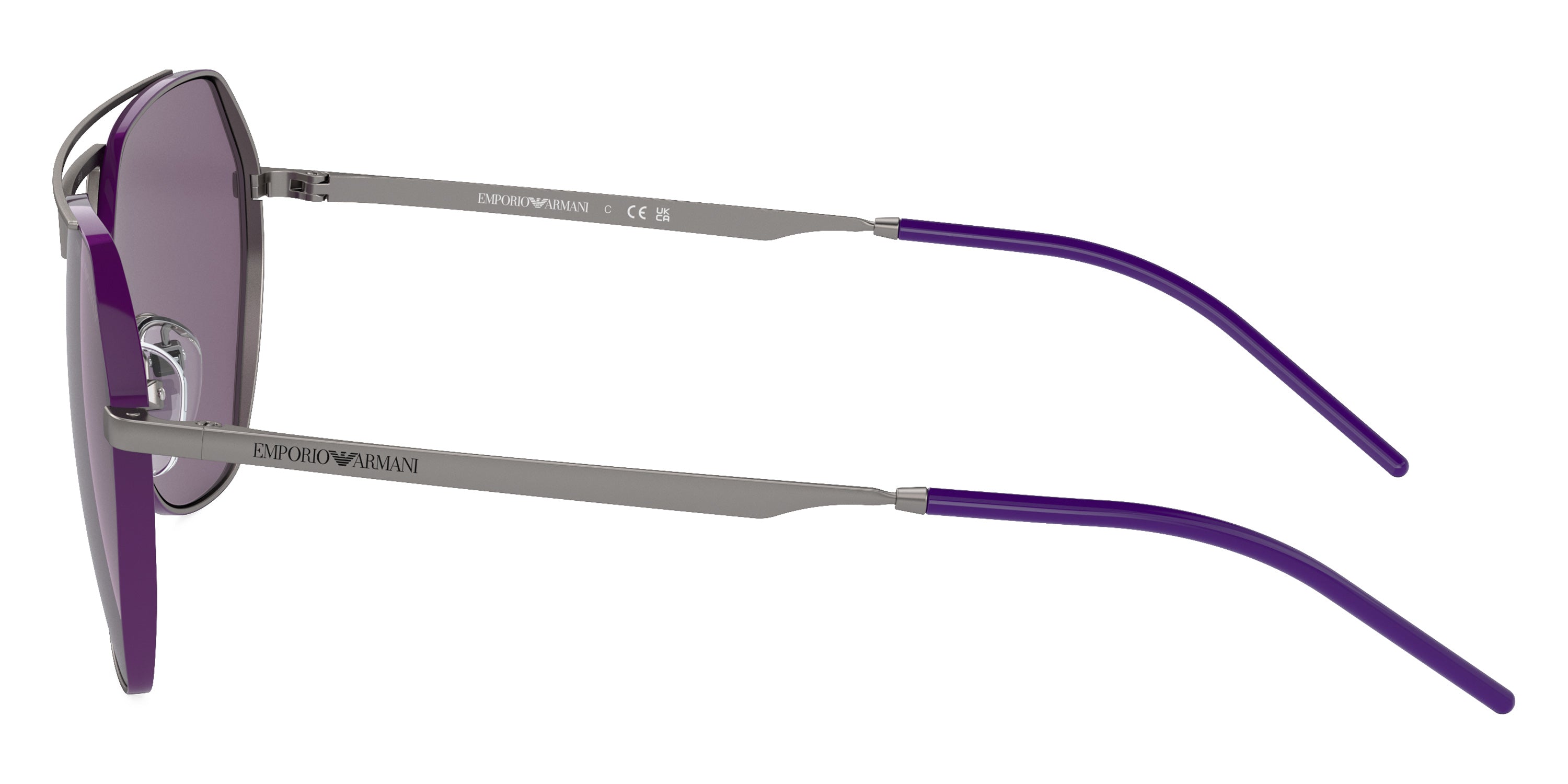 EMPORIO ARMANI SUNGLASSES - EA2148 30101A 56 - Shiny Gunmetal