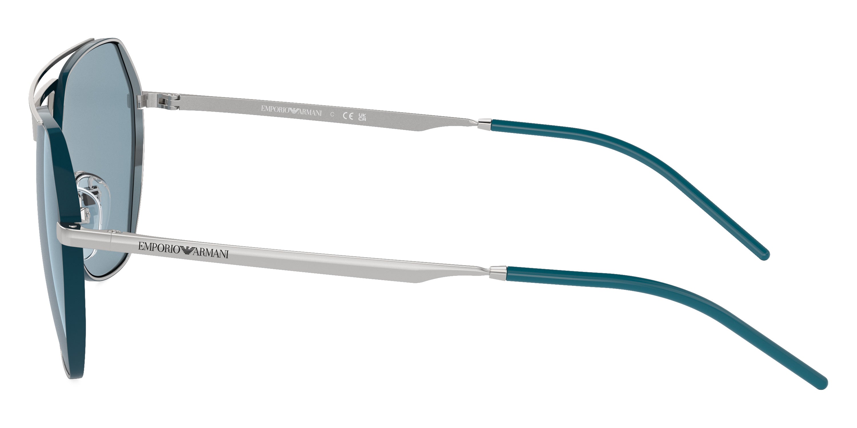 EMPORIO ARMANI SUNGLASSES - EA2148 301580 56 - Shiny Silver