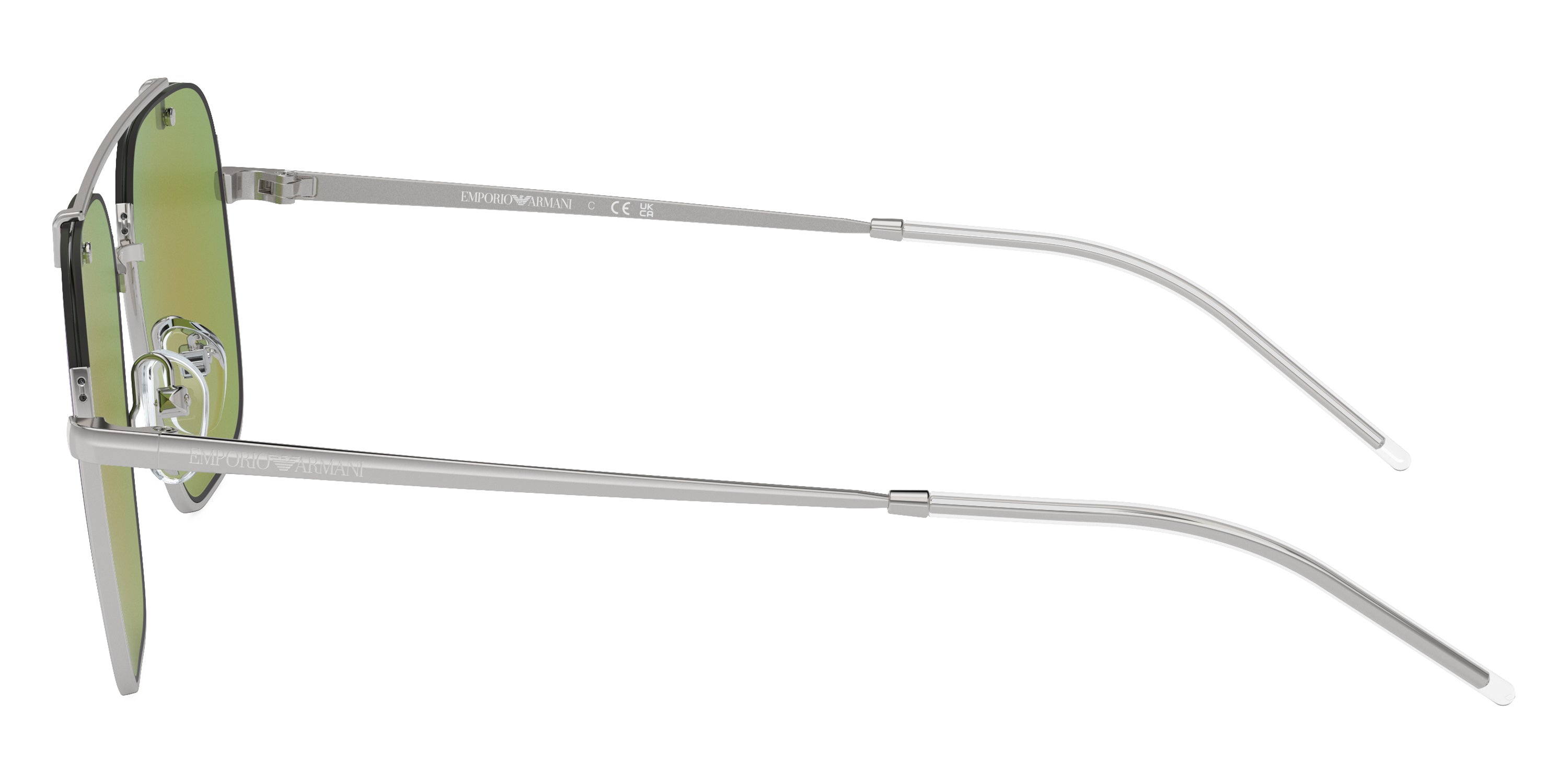 EMPORIO ARMANI SUNGLASSES - EA2150 30154V 57 - Shiny Silver