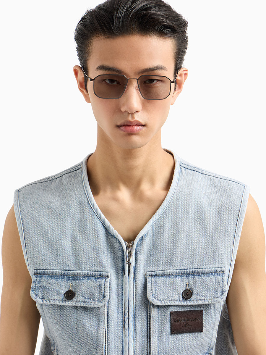 EMPORIO ARMANI SUNGLASSES - EA2165D 300387 58 - Matte Gunmetal