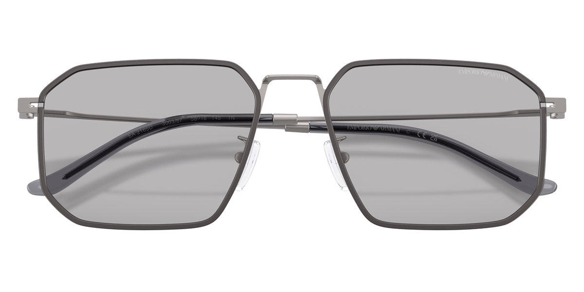 EMPORIO ARMANI SUNGLASSES - EA2165D 300387 58 - Matte Gunmetal