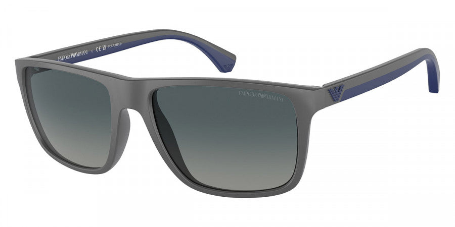 EMPORIO ARMANI SUNGLASSES - EA4033 50604U 56 - Matte Gray/Blue