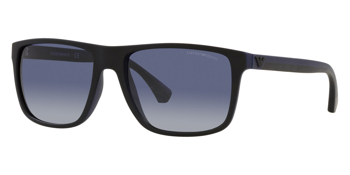 EMPORIO ARMANI SUNGLASSES - EA4033 58644L 56 - Black/Rubber Blue