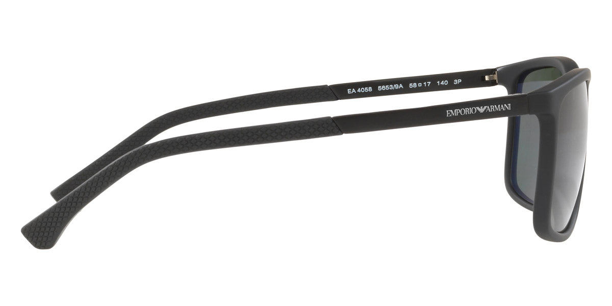 EMPORIO ARMANI SUNGLASSES - EA4058 56539A 58 - Rubber Black