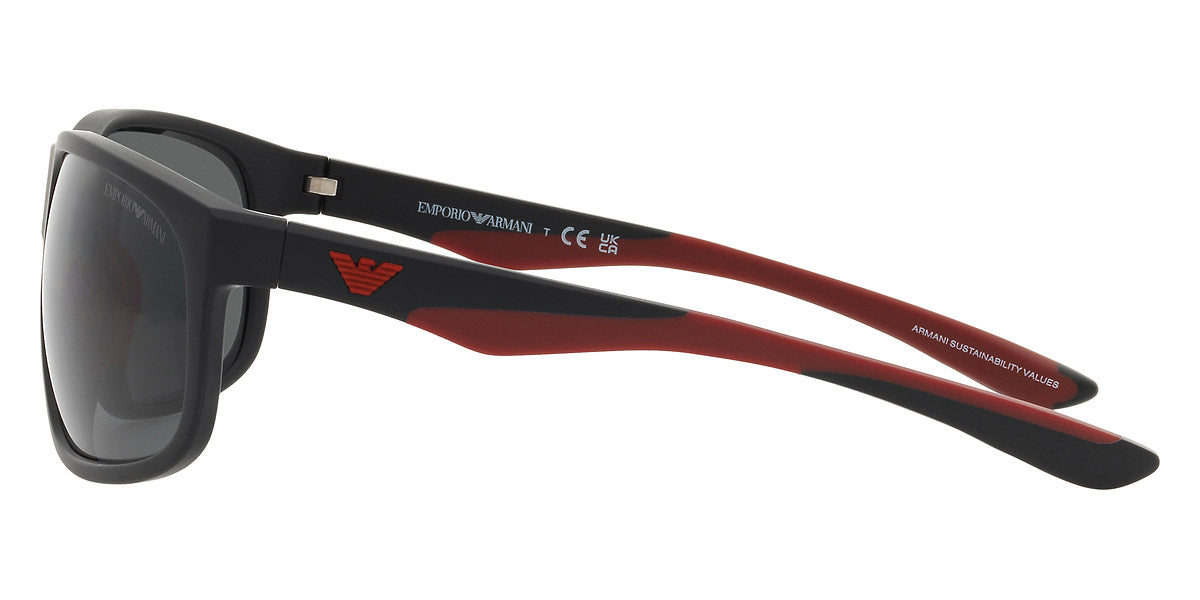 EMPORIO ARMANI SUNGLASSES - EA4199U 500187 65 - Matte Black/Red
