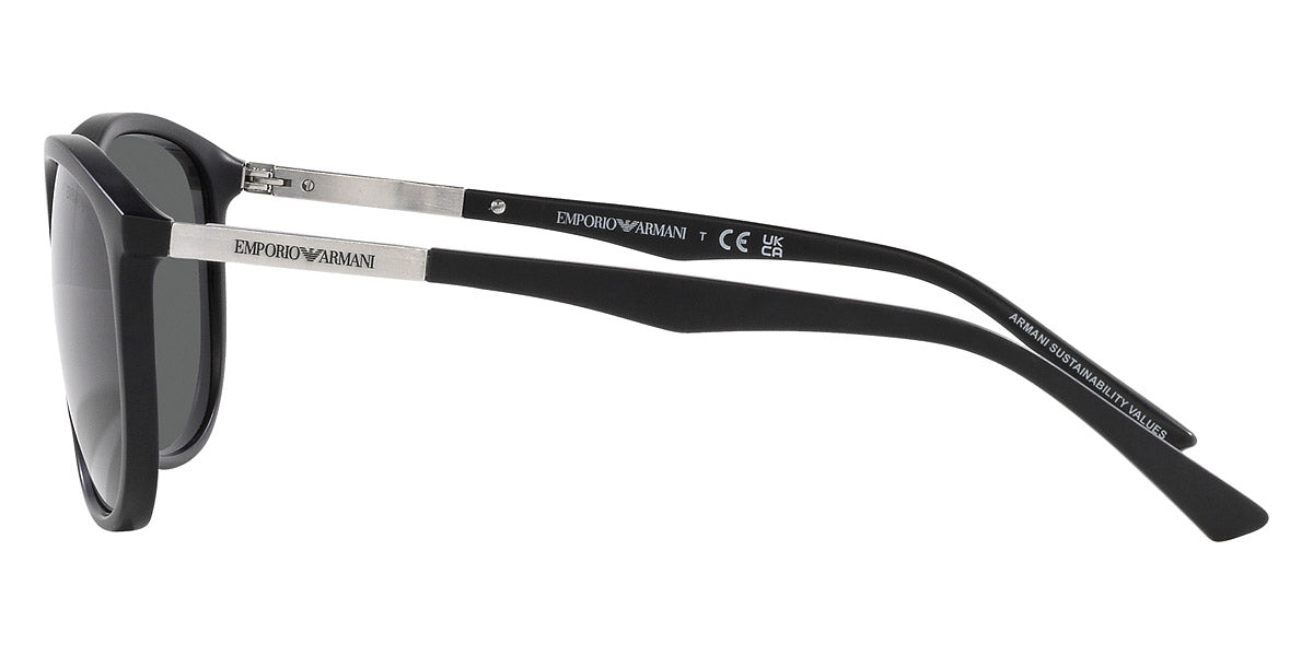 EMPORIO ARMANI SUNGLASSES - EA4201F 500187 58 - Matte Black and Aluminium