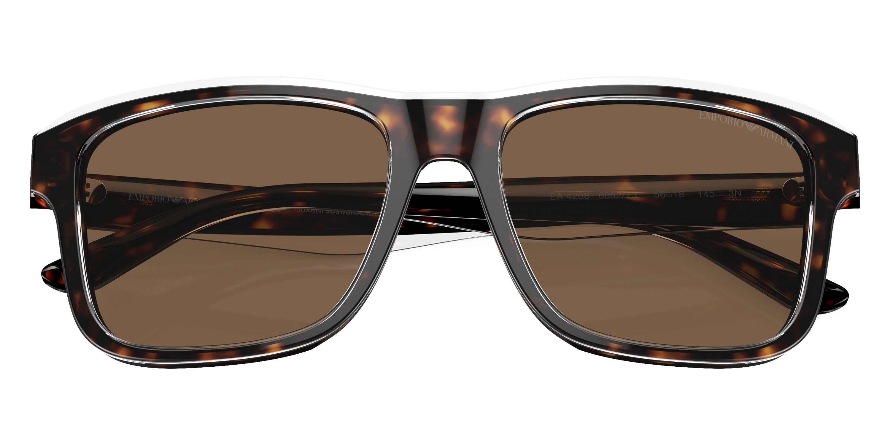 EMPORIO ARMANI SUNGLASSES - EA4208 605273 56 - Shiny Havana/Top Crystal