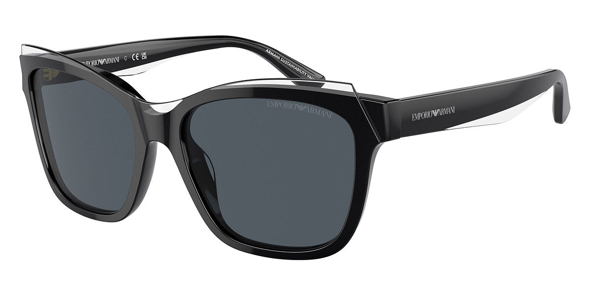 EMPORIO ARMANI SUNGLASSES - EA4209 605187 54 - Shiny Black/Top Crystal