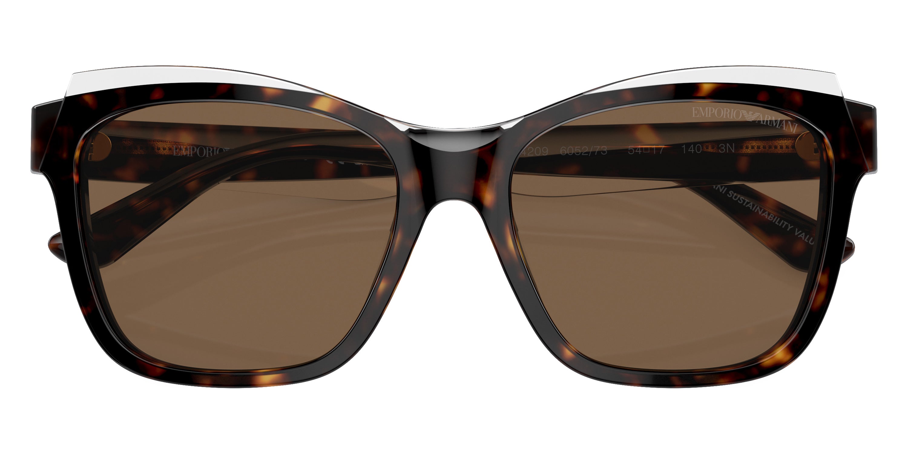 EMPORIO ARMANI SUNGLASSES - EA4209 605273 54 - Shiny Havana/Top Crystal