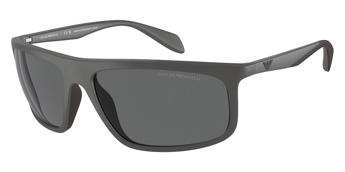 EMPORIO ARMANI SUNGLASSES - EA4212U 512687 64 - Matte Gray/Rubber Brown