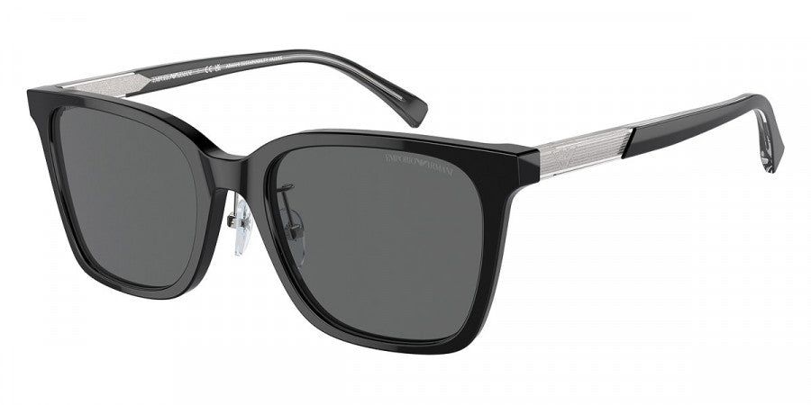 EMPORIO ARMANI SUNGLASSES - EA4226D 501787 55 - Shiny Black on Crystal