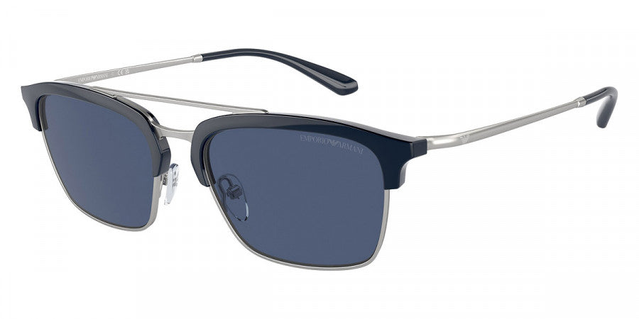 EMPORIO ARMANI SUNGLASSES - EA4228 304580 55 - Shiny Blue/Matte Silver