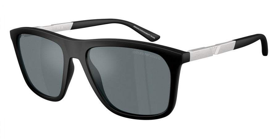 EMPORIO ARMANI SUNGLASSES - EA4237 50016G 57 - Matte Black/Aluminium