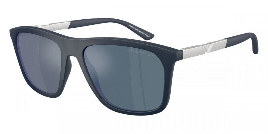 EMPORIO ARMANI SUNGLASSES - EA4237 618925 57 - Matte Dark Blue/Aluminium