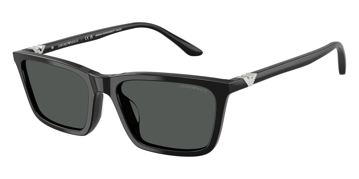 EMPORIO ARMANI SUNGLASSES - EA4239U 501787 55 - Shiny Black