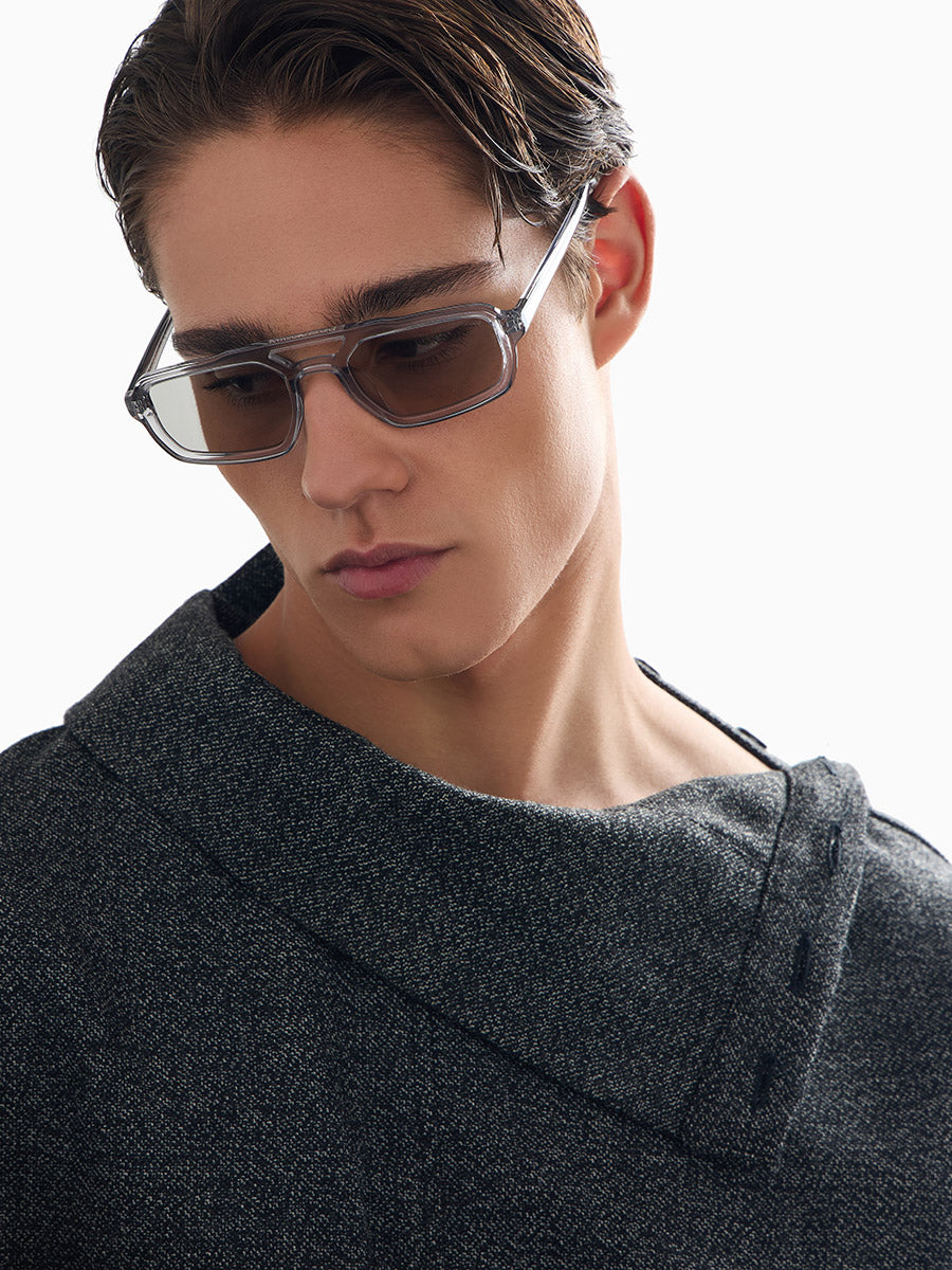 EMPORIO ARMANI SUNGLASSES - EA4240U 620287 53 - Shiny Transparent Gray