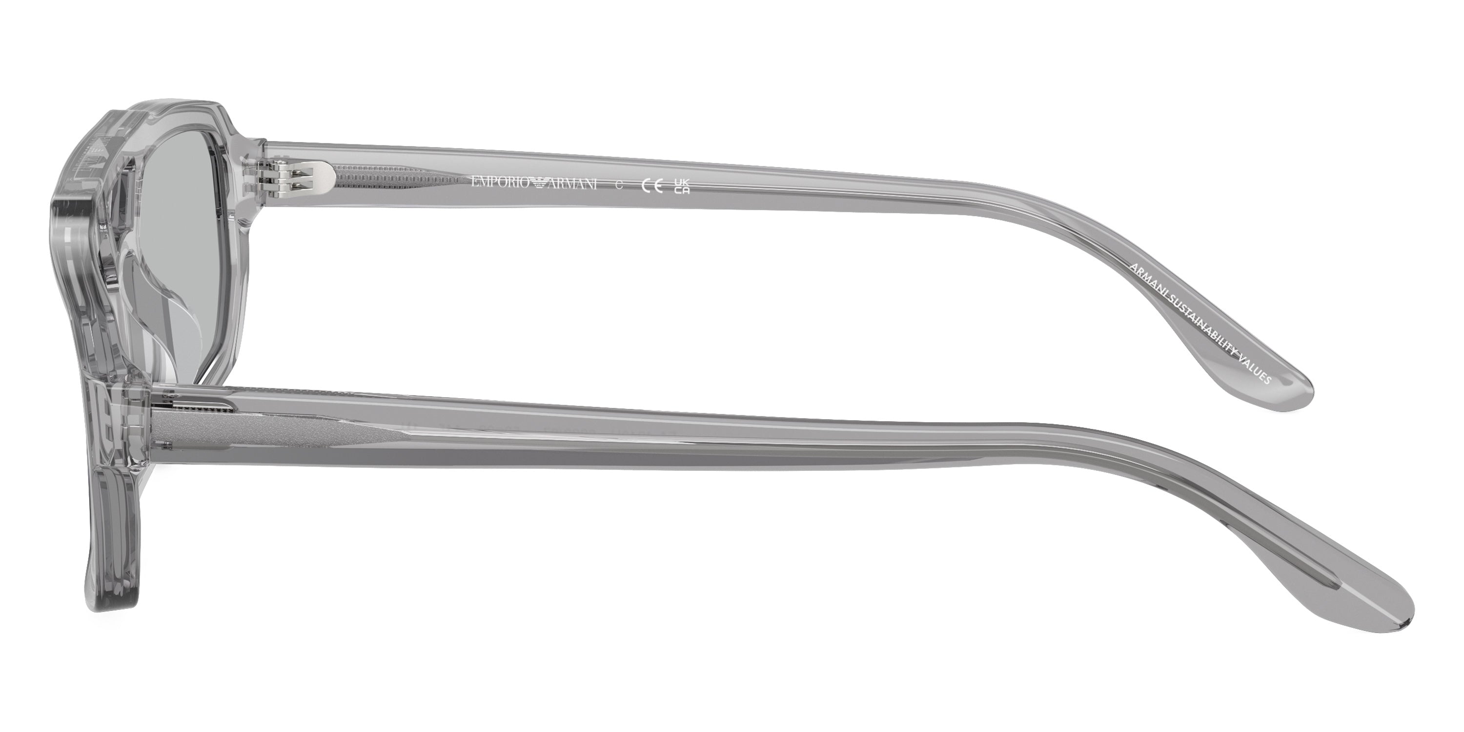 EMPORIO ARMANI SUNGLASSES - EA4240U 620287 53 - Shiny Transparent Gray