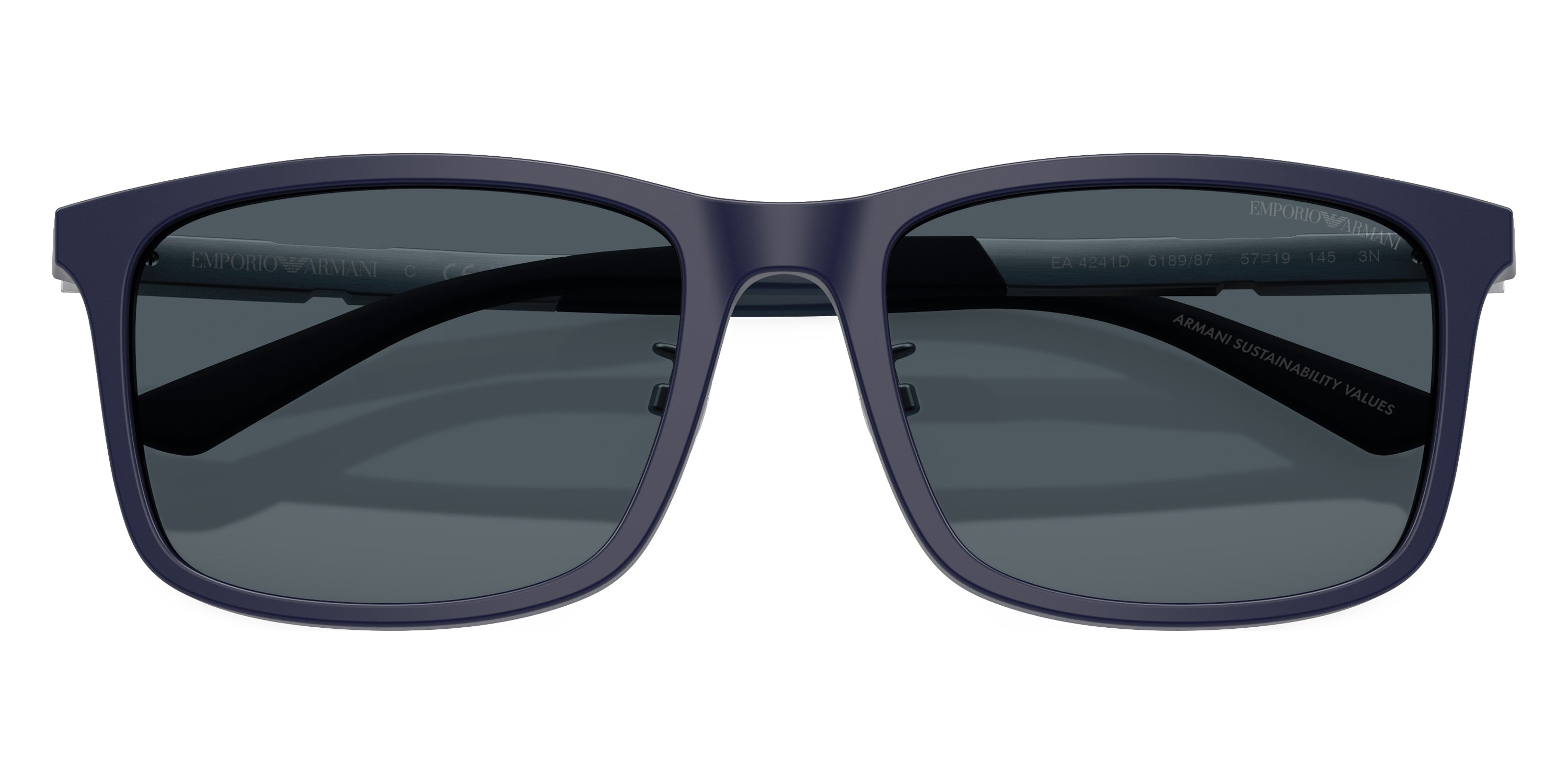 EMPORIO ARMANI SUNGLASSES - EA4241D 618987 57 - Matte Dark Blue/Aluminium