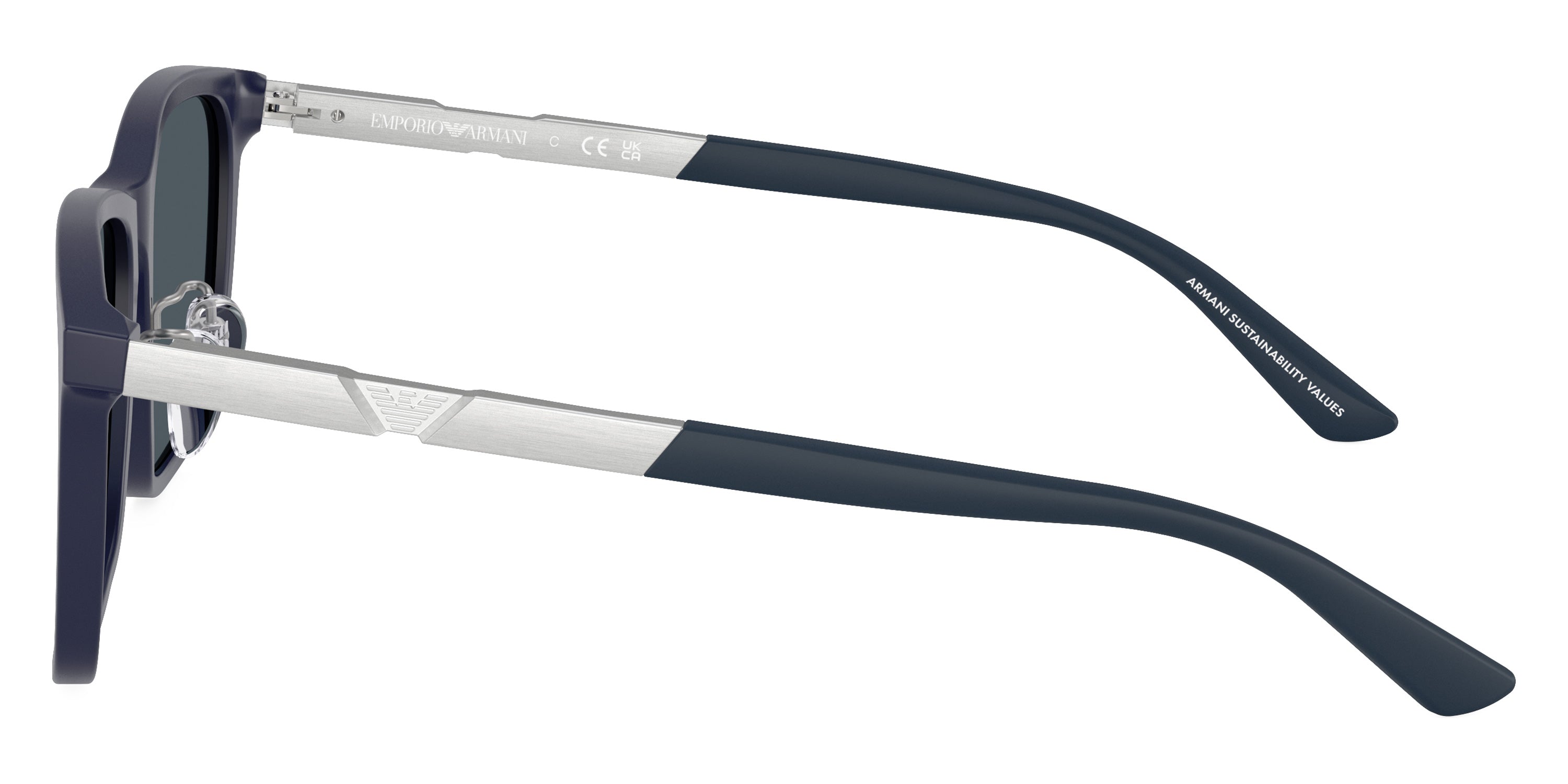 EMPORIO ARMANI SUNGLASSES - EA4241D 618987 57 - Matte Dark Blue/Aluminium