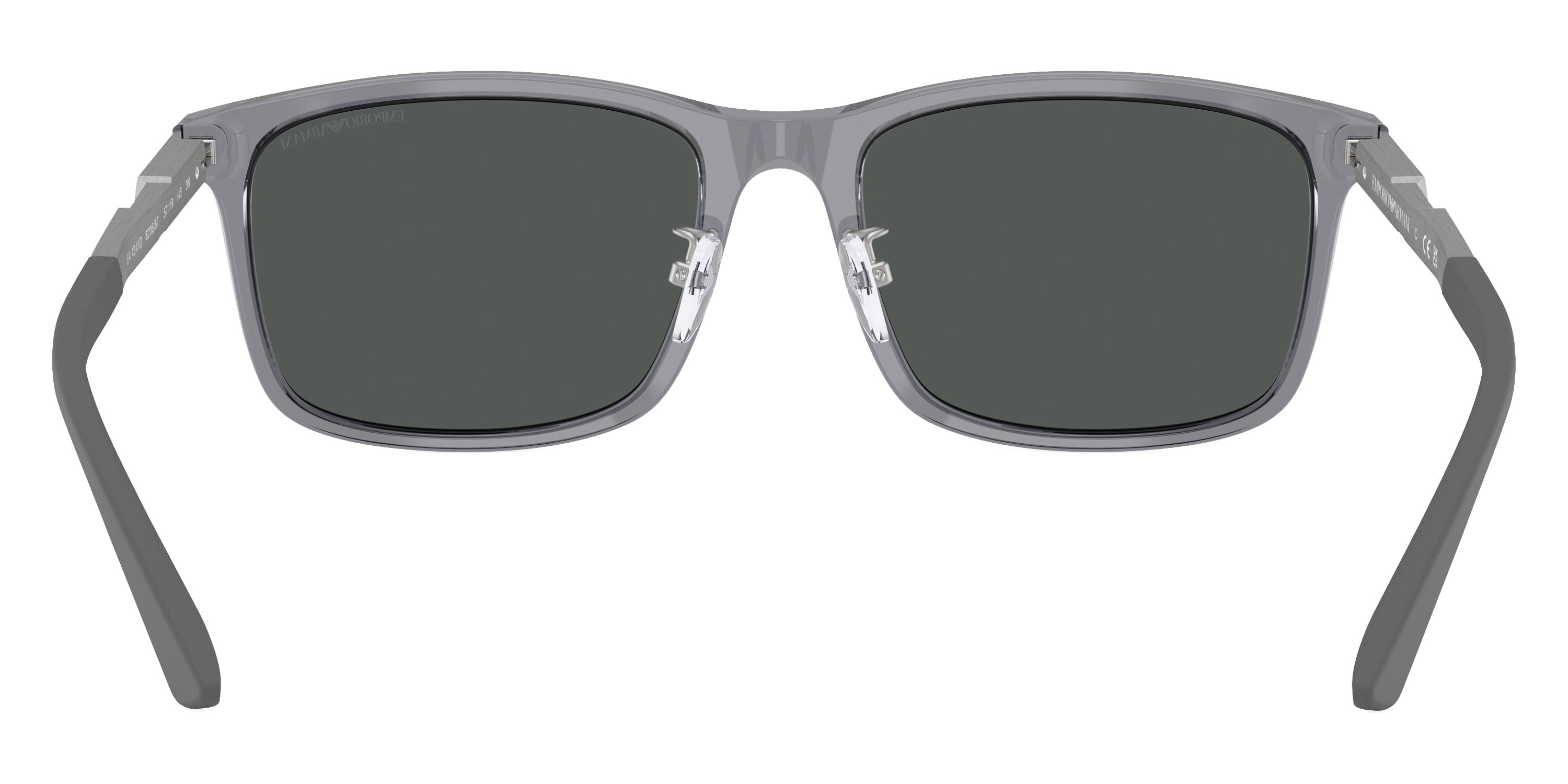 EMPORIO ARMANI SUNGLASSES - EA4241D 620687 57 - Shiny Transparent Gray/Aluminium