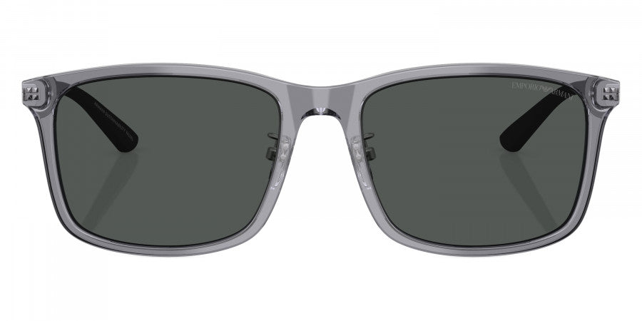 EMPORIO ARMANI SUNGLASSES - EA4241D 620687 57 - Shiny Transparent Gray/Aluminium