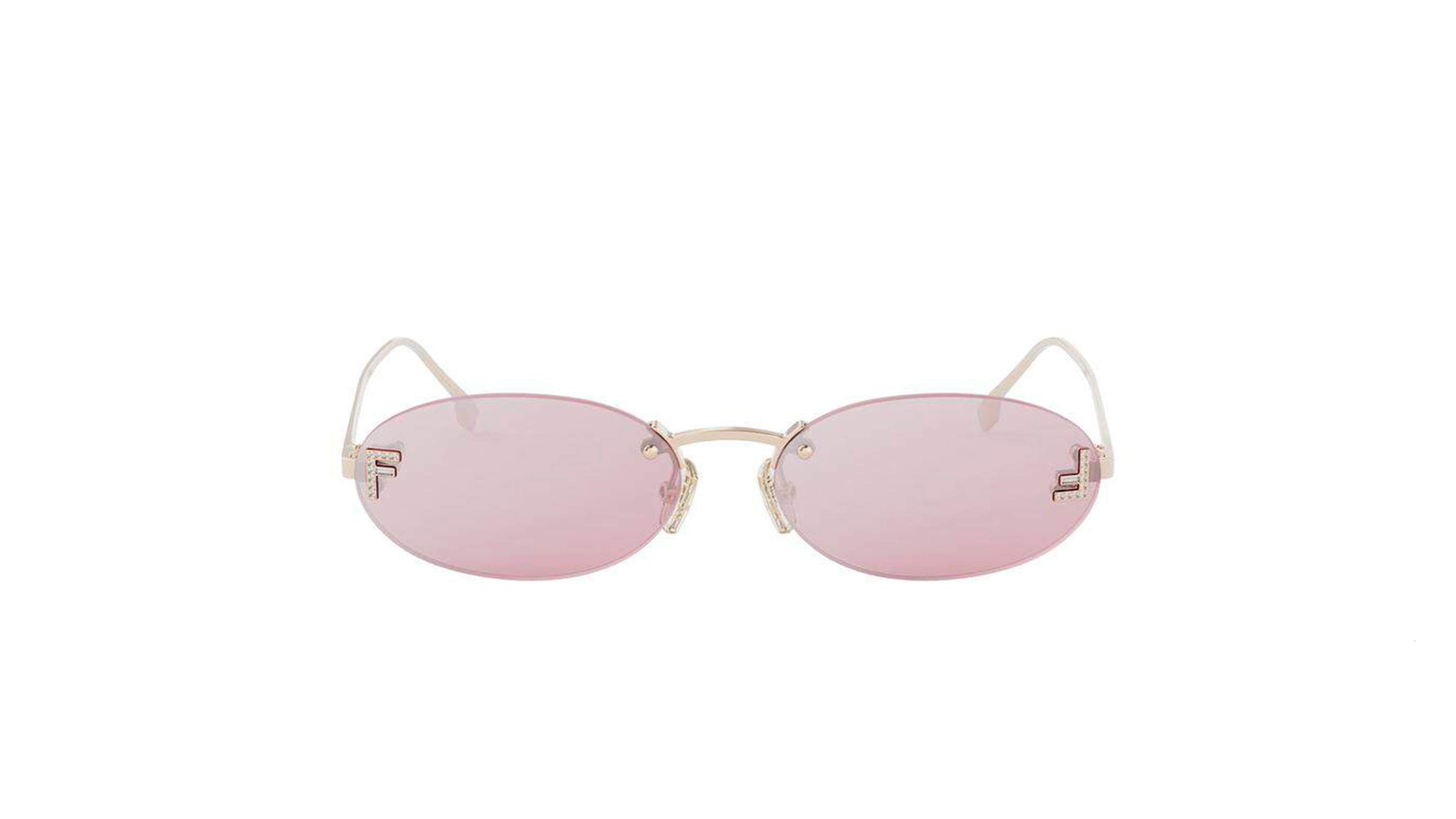 FENDI FIRST CRYSTAL SUNGLASSES - FE4075US 28Z 54