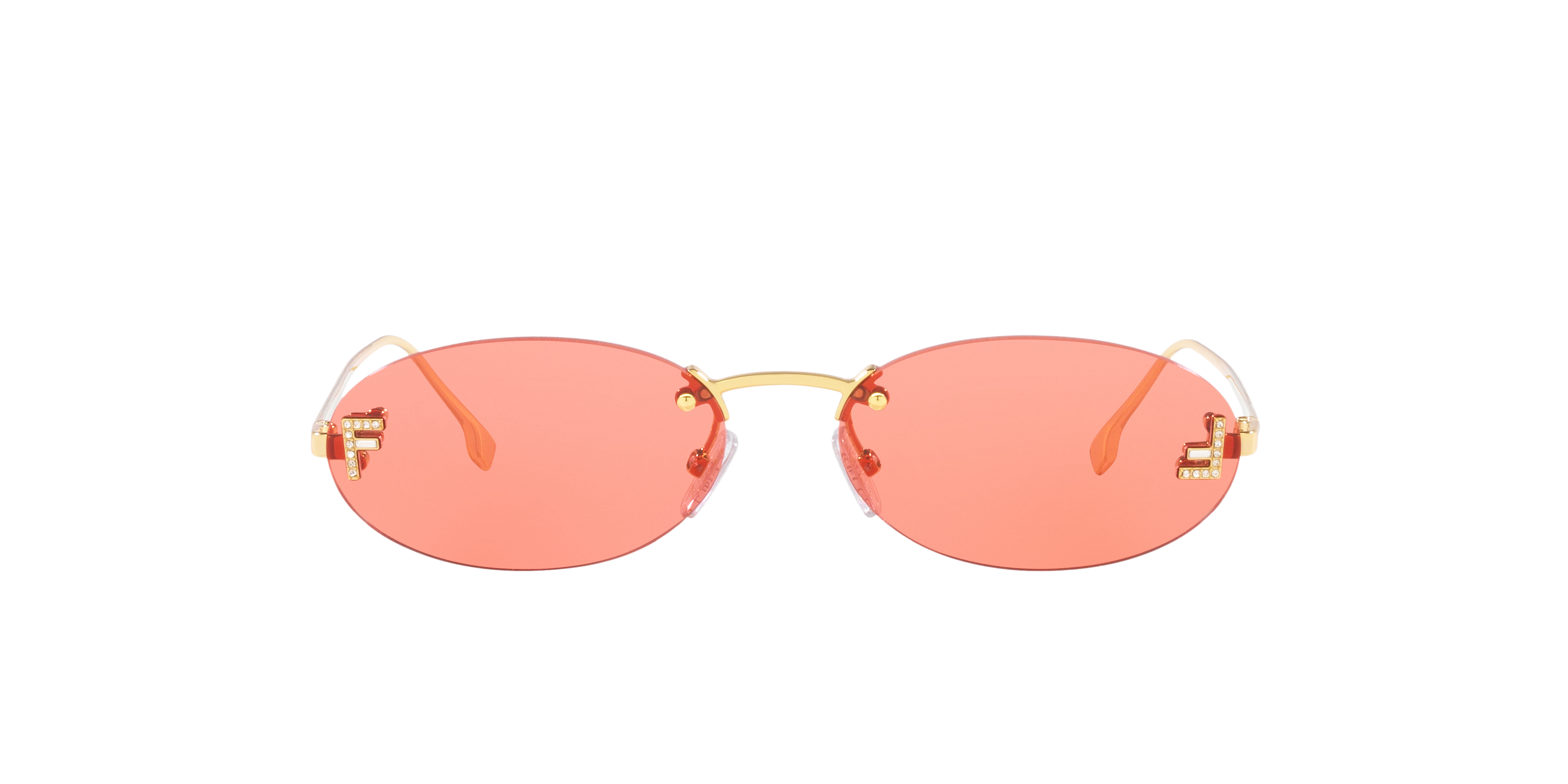 FENDI FIRST CRYSTAL SUNGLASSES - FE4075US 30S 54