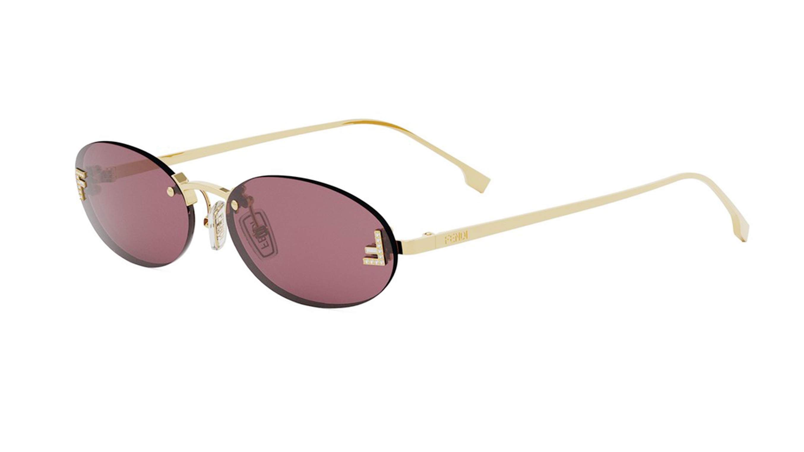 FENDI FIRST CRYSTAL SUNGLASSES - FE4075US 30Y 54