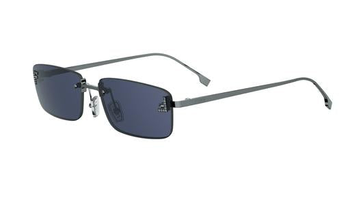 NWT Fendi FE4172US 16J Rectangular-frame crystal-embellished silver-tone sunglas Sunglasses FENDI First crystal FE4172US 16J 54-16 Silver  main image 4
