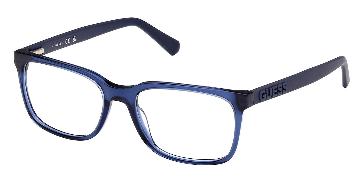 GUESS EYEGLASSES - GU50187 090 54 - Shiny Blue/Matte Blue