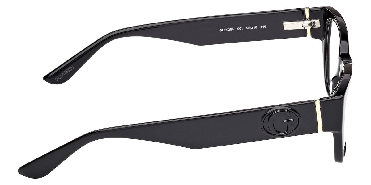 GUESS EYEGLASSES - GU50304 001 50 - Shiny Black