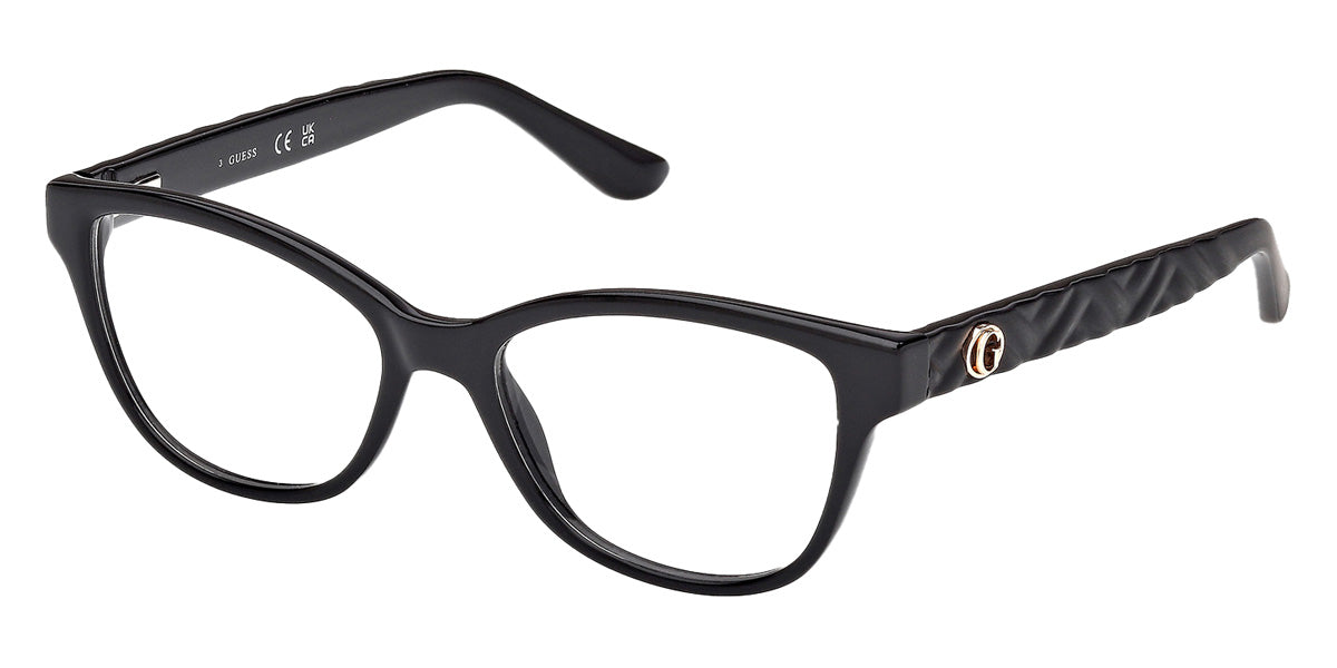 GUESS EYEGLASSES - GU50307 001 50 - Shiny Black/Matte Black