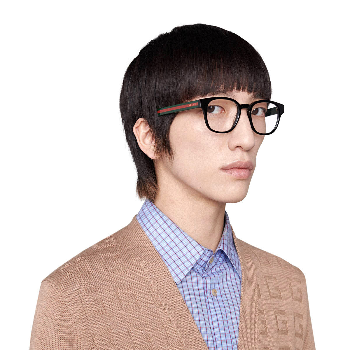 GUCCI EYEGLASSES - GG0927O 001 49 - BLACK/GREEN