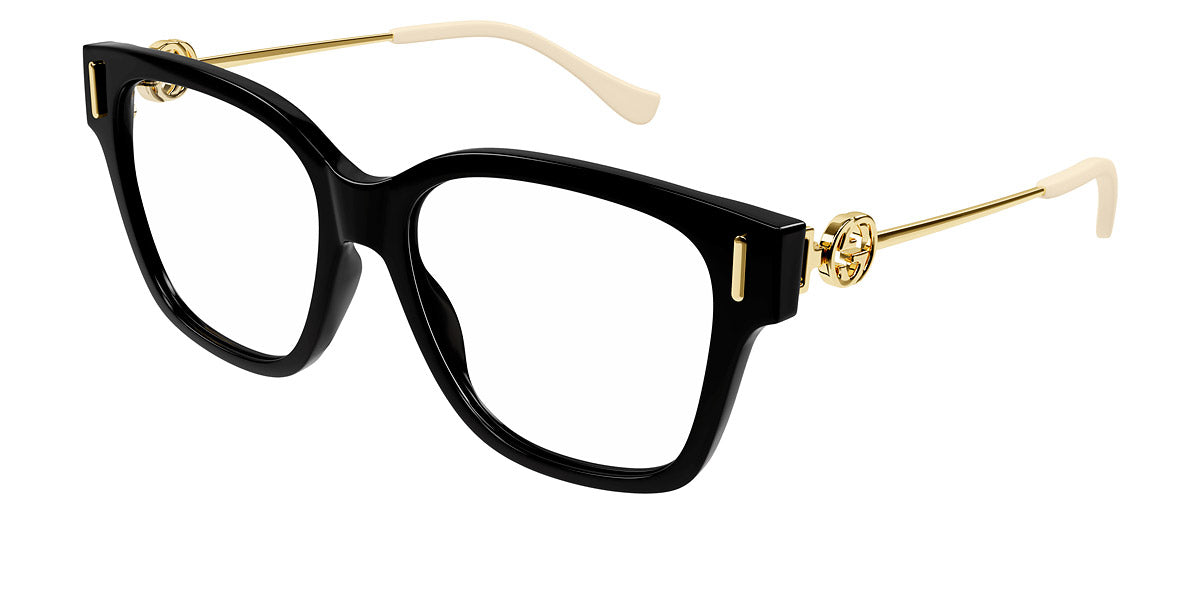 GUCCI EYEGLASSES - GG1204O 001 55 - BLACK/GOLD