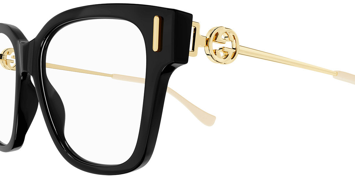 GUCCI EYEGLASSES - GG1204O 001 55 - BLACK/GOLD